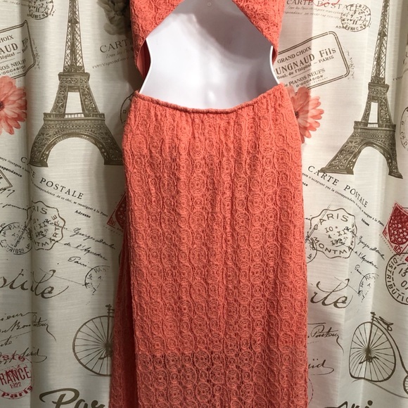 (🛍️ 2 for 8.00) Orange Strapless Maxi Dress - Picture 5 of 9